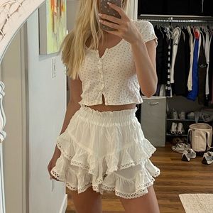 Yllw the Label White Summer Shorts